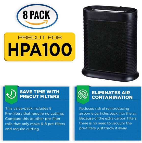 NEW! 8-Pack VEVA Advanced Filters Precut for HPA100 - Picture 2 of 7